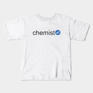 Verified Chemist (Black Text) Kids T-Shirt